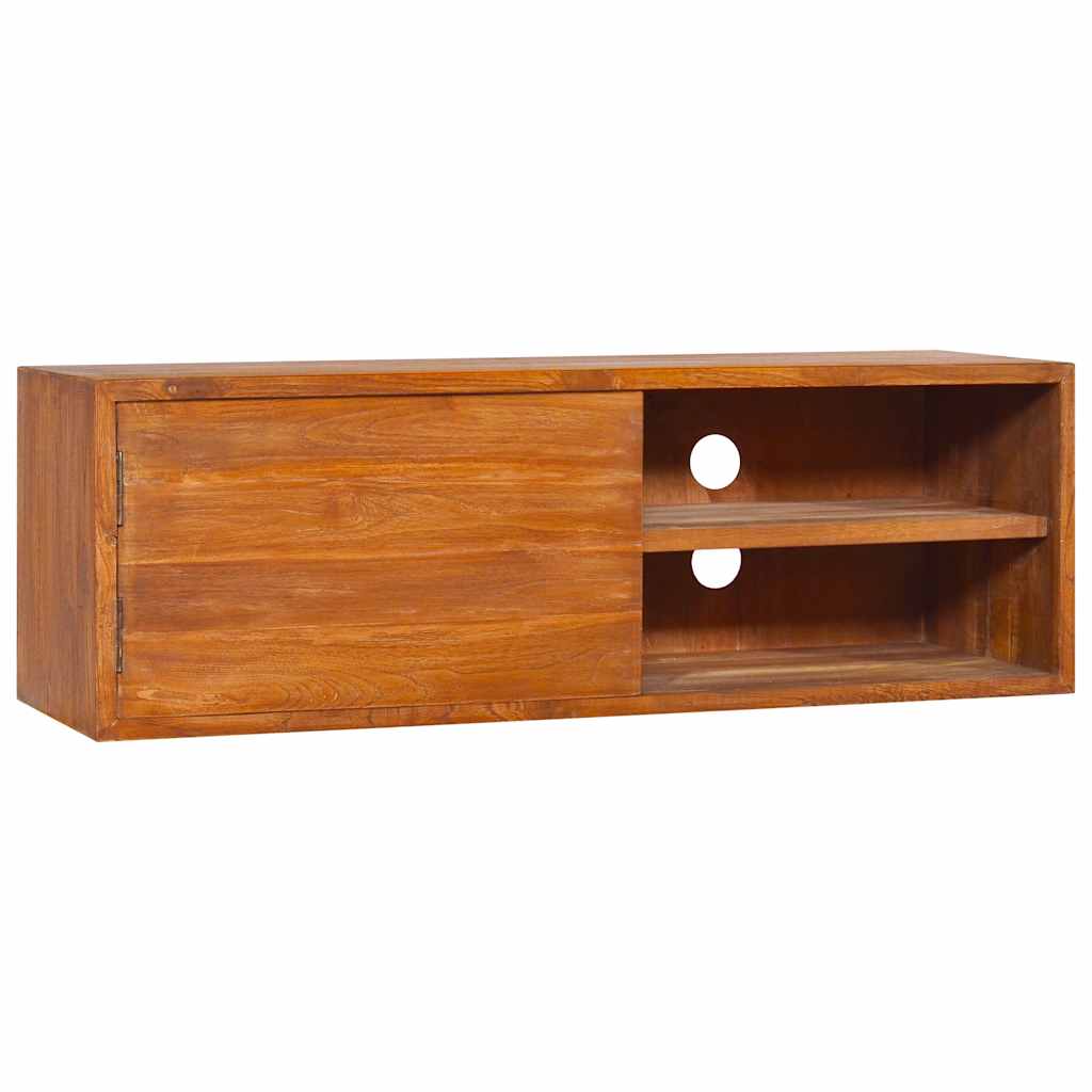 Wall-Mounted Tv Cabinet 135X30X Solid Teak Wood