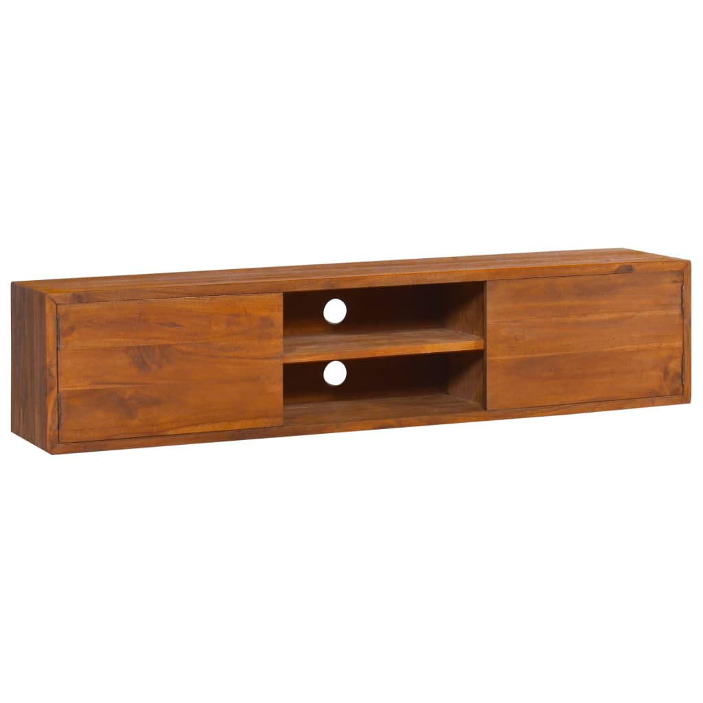 Wall-Mounted Tv Cabinet 135X30X Solid Teak Wood
