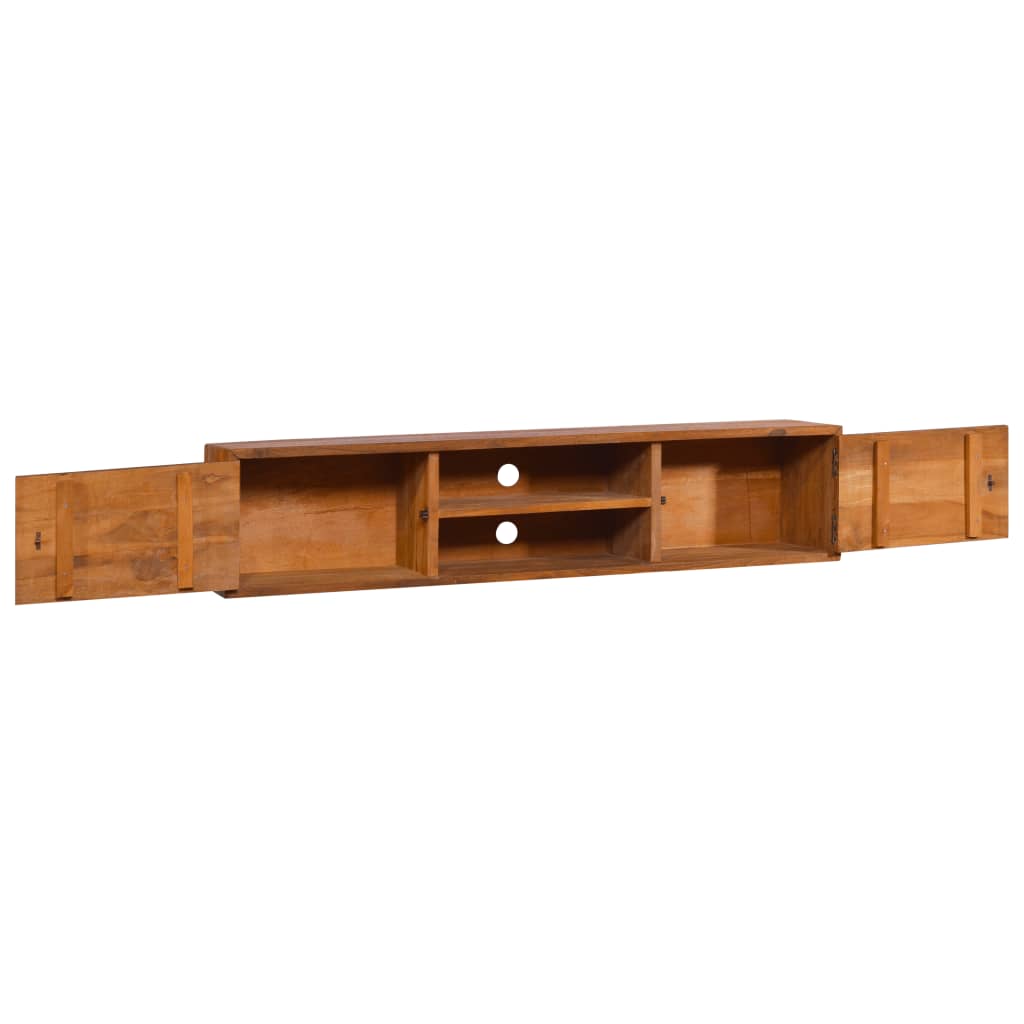 Wall-Mounted Tv Cabinet 135X30X Solid Teak Wood
