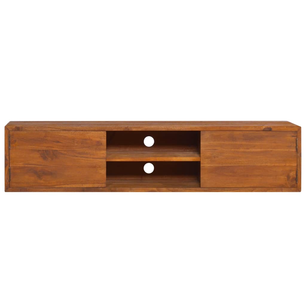 Wall-Mounted Tv Cabinet 135X30X Solid Teak Wood