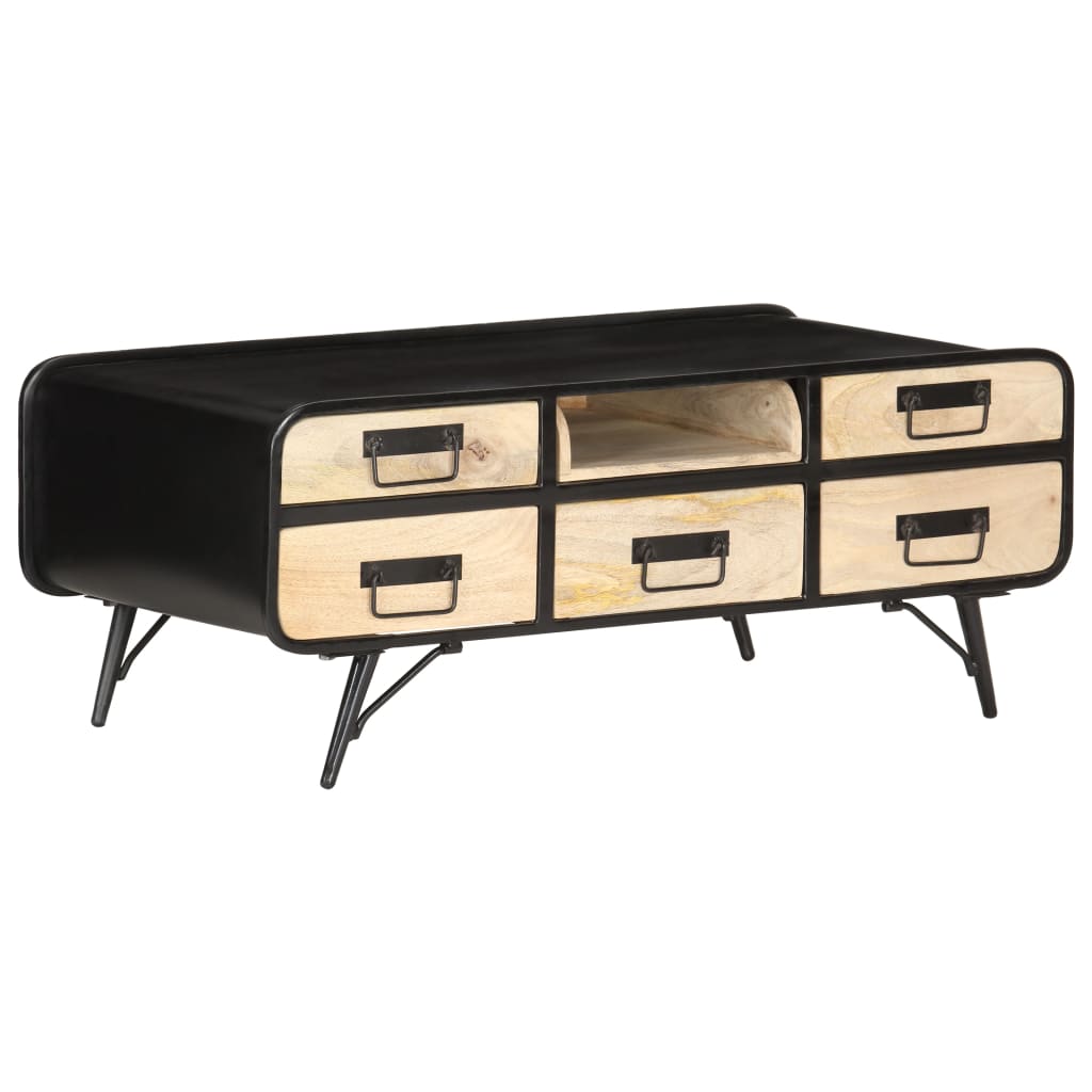 Coffee Table 100X50X40 Cm Solid Mango Wood