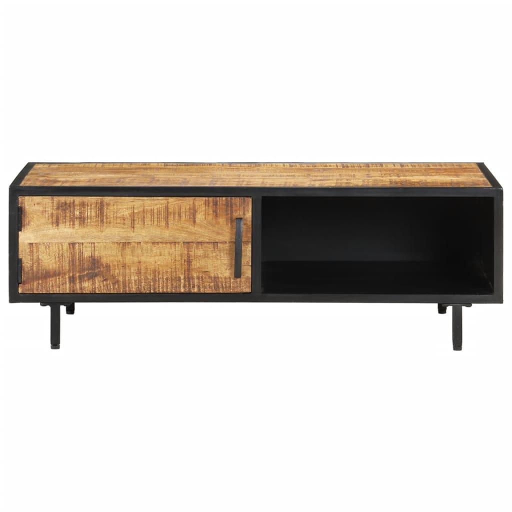 Coffee Table 105X50X35 Cm Rough Mango Wood