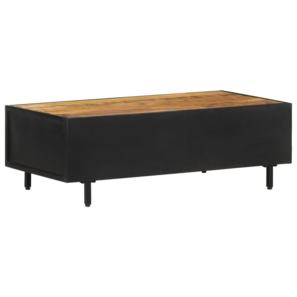 Coffee Table 105X50X35 Cm Rough Mango Wood