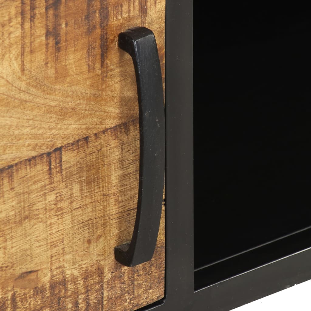 Coffee Table 105X50X35 Cm Rough Mango Wood