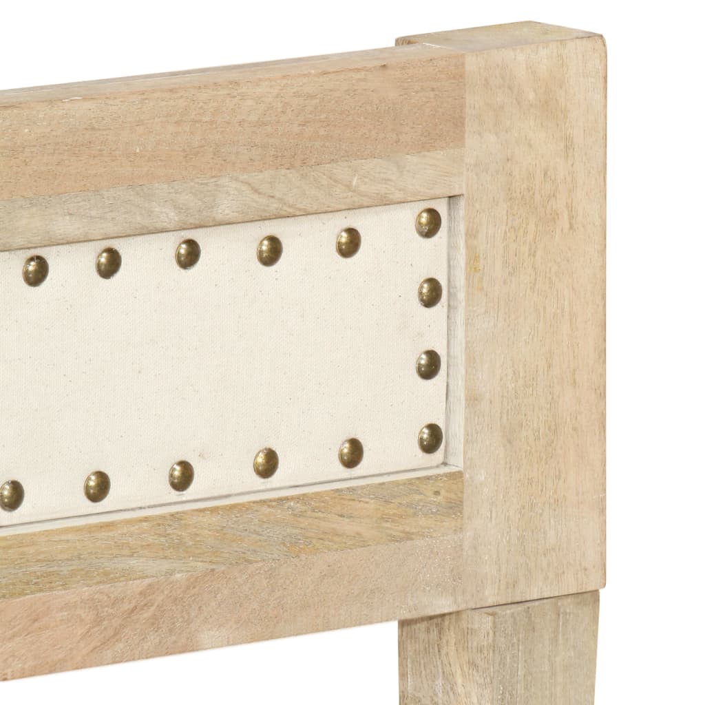 Bed Frame Without Mattress Solid Mango Wood 200 Cm