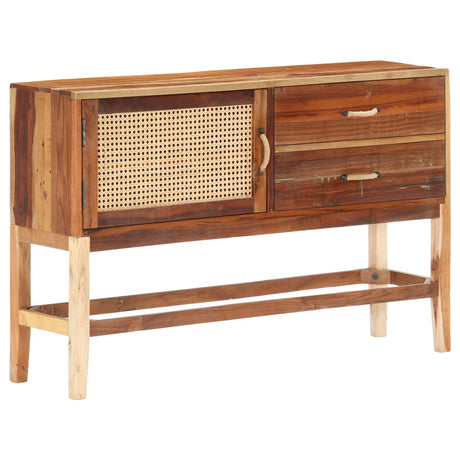 Sideboard 118X30X76 Cm Solid Reclaimed Wood