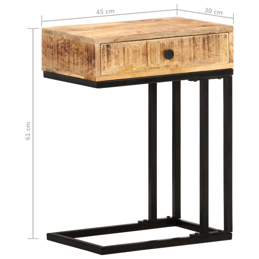 U-Shaped Side Table 45X30X61 Cm