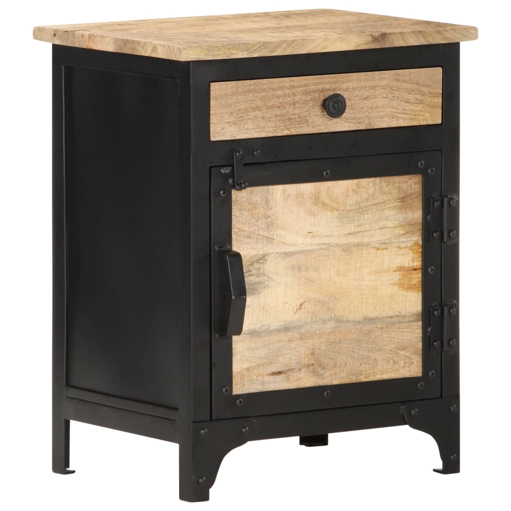 Bedside Cabinet 40X30X50 Cm Solid Mango Wood