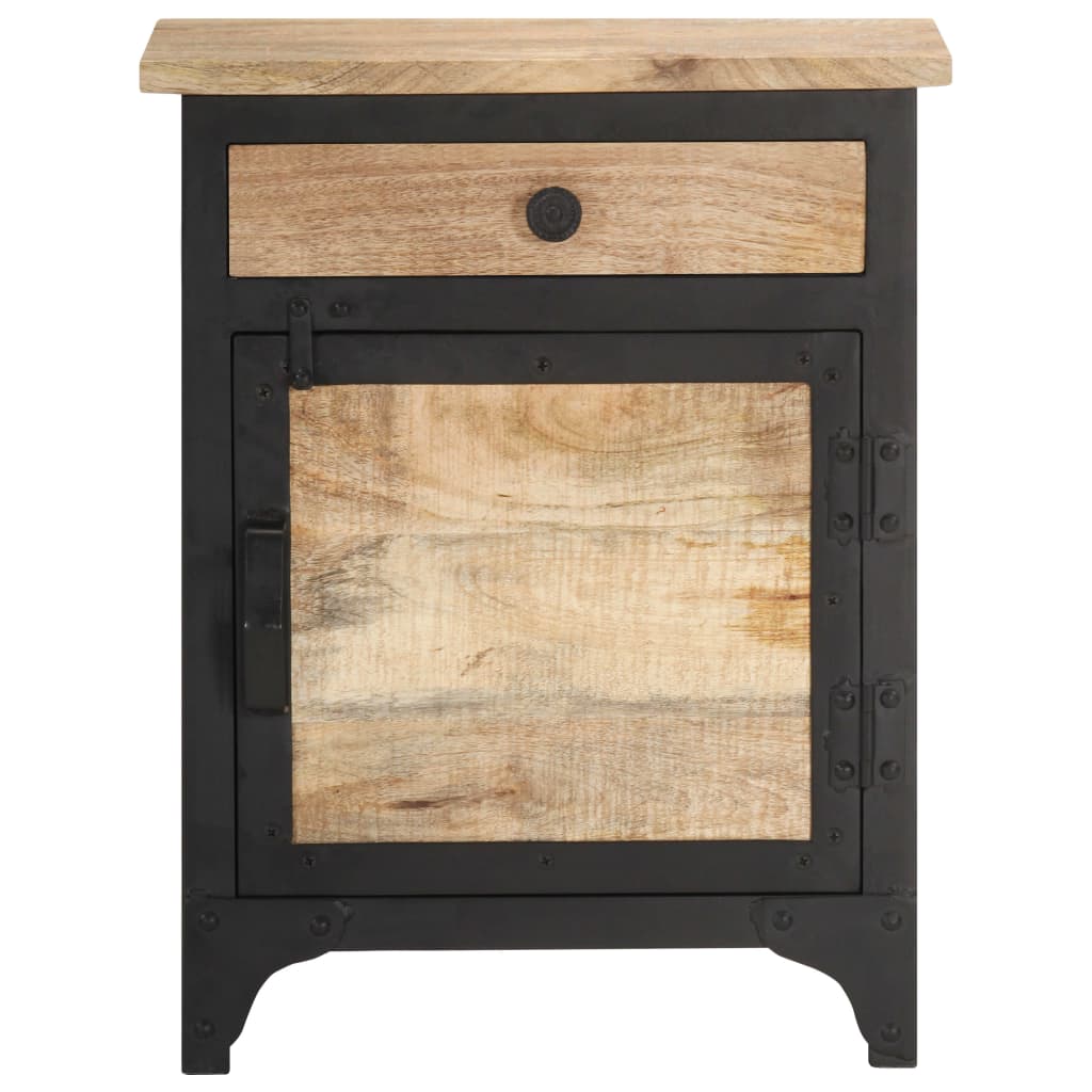 Bedside Cabinet 40X30X50 Cm Solid Mango Wood