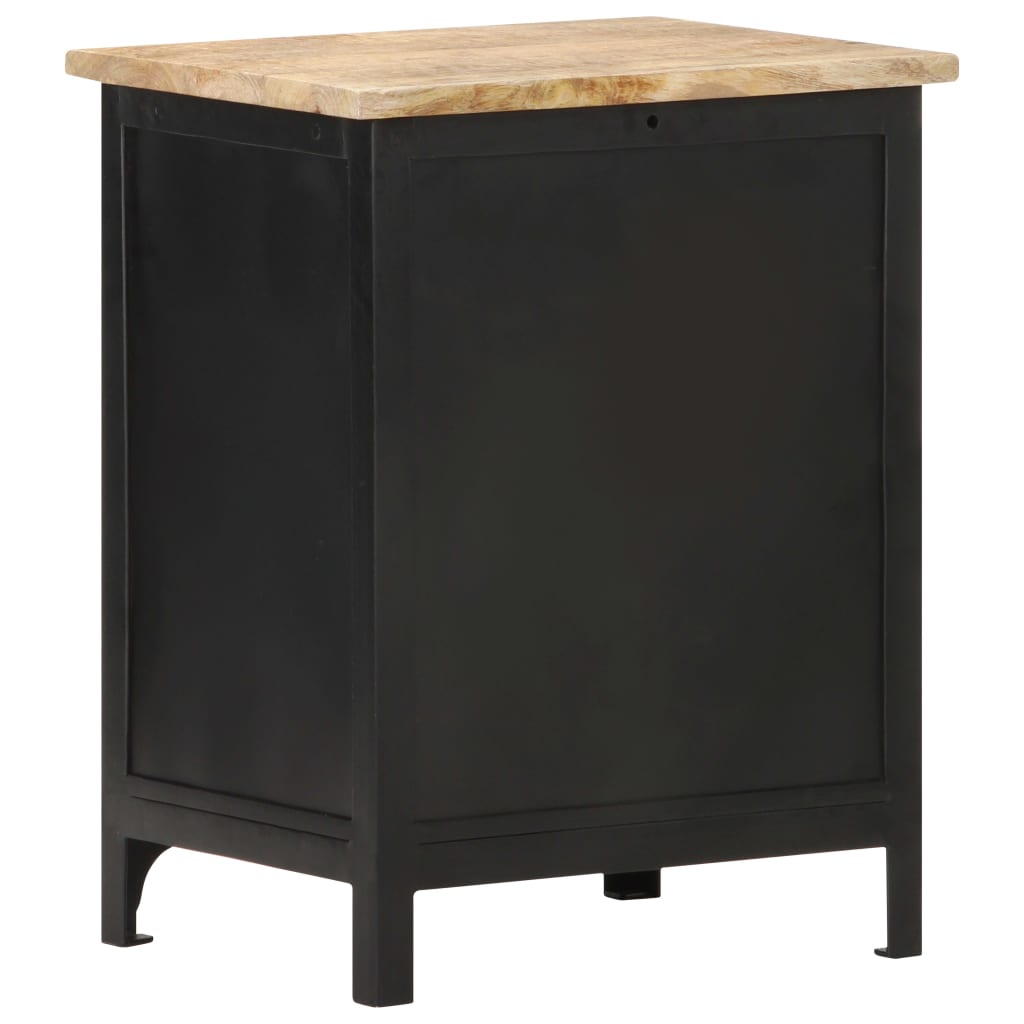 Bedside Cabinet 40X30X50 Cm Solid Mango Wood