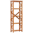 Bookshelf 60X30X Solid Acacia Wood Honey Finish