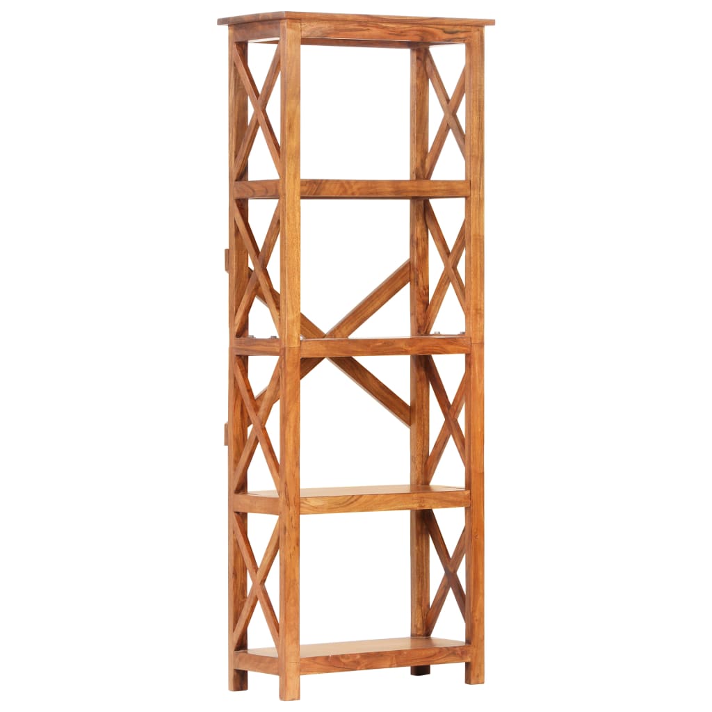 Bookshelf 60X30X Solid Acacia Wood Honey Finish