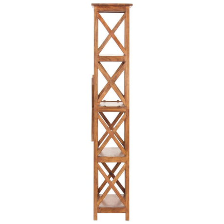 Bookshelf 60X30X Solid Acacia Wood Honey Finish
