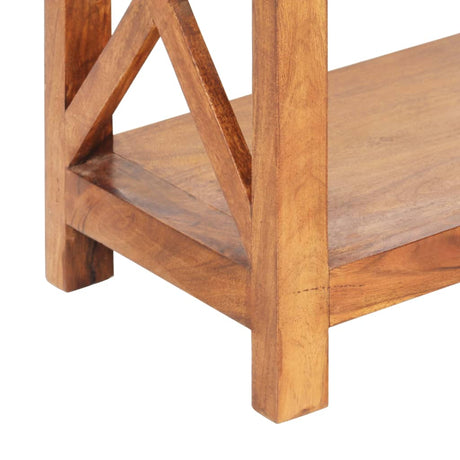Bookshelf 60X30X Solid Acacia Wood Honey Finish
