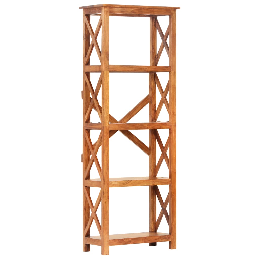 Bookshelf 60X30X Solid Acacia Wood Honey Finish