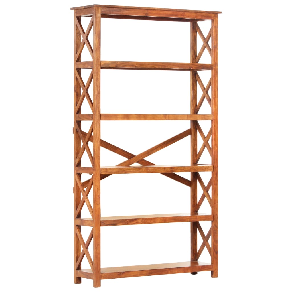 Bookshelf 60X30X Solid Acacia Wood Honey Finish