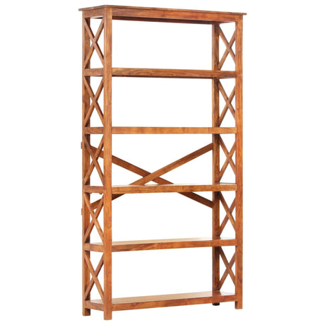 Bookshelf 60X30X Solid Acacia Wood Honey Finish