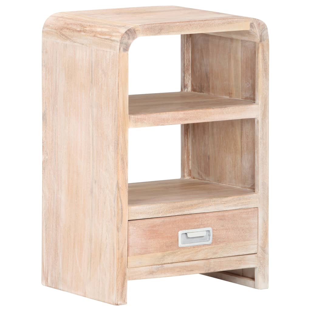 Bedside Table 40X30X60 Cm Solid Acacia Wood