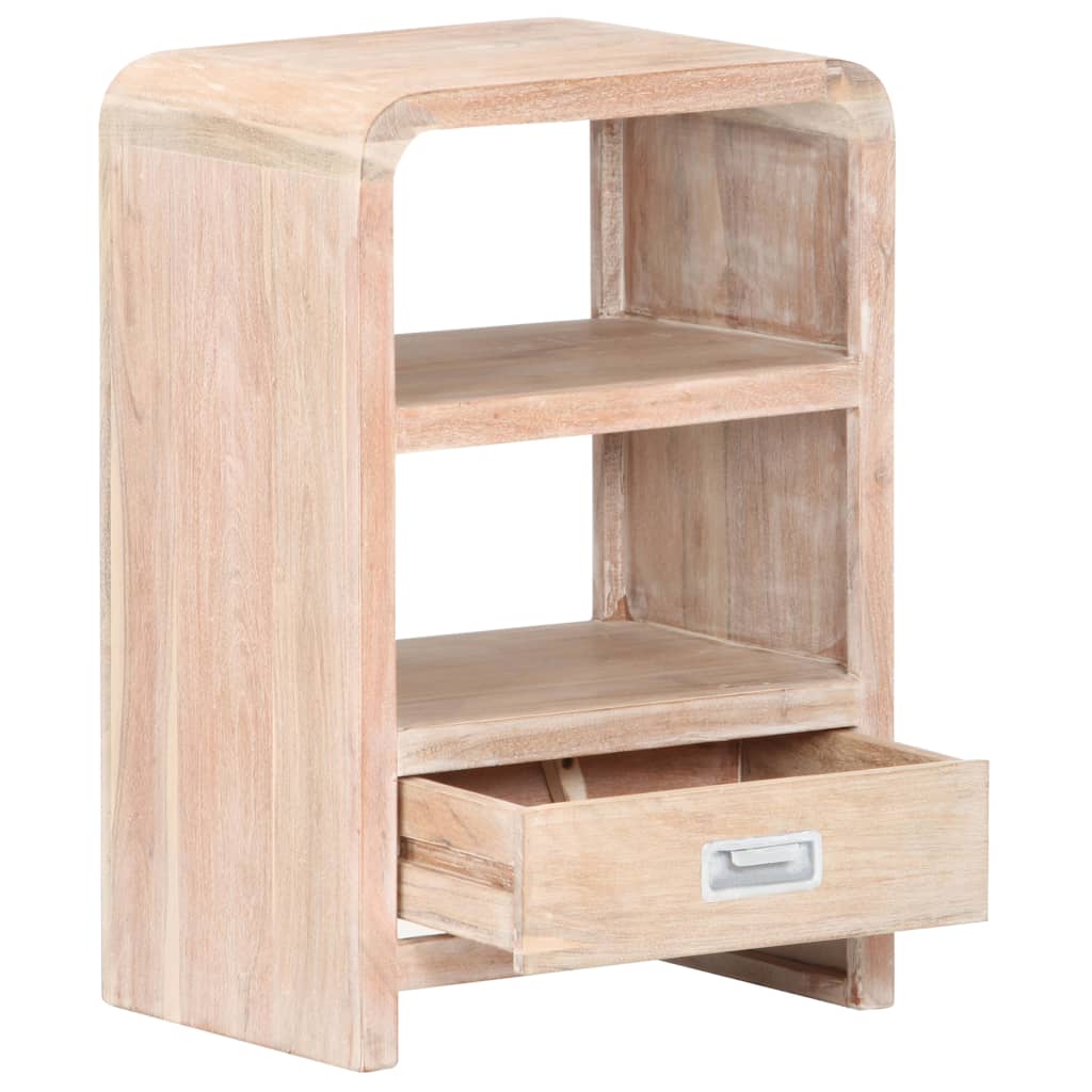 Bedside Table 40X30X60 Cm Solid Acacia Wood