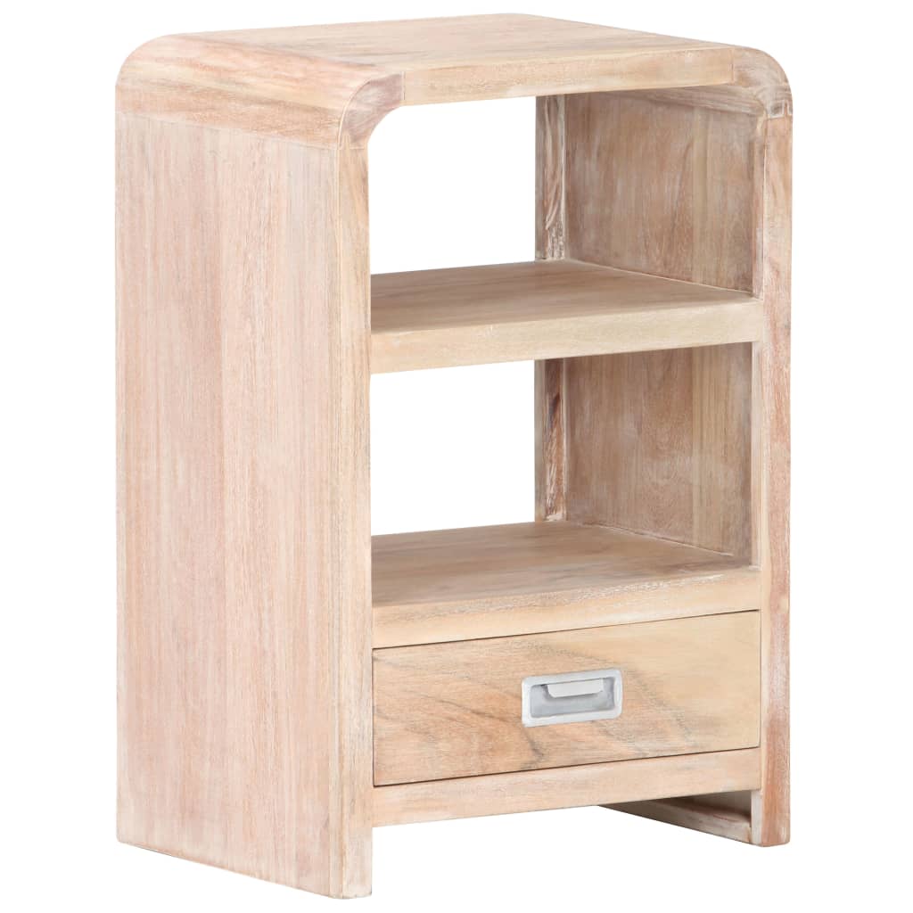 Bedside Table 40X30X60 Cm Solid Acacia Wood