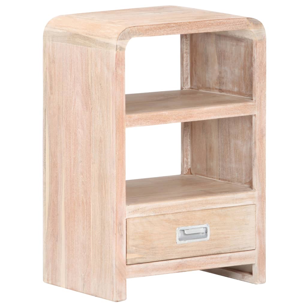 Bedside Table 40X30X60 Cm Solid Acacia Wood