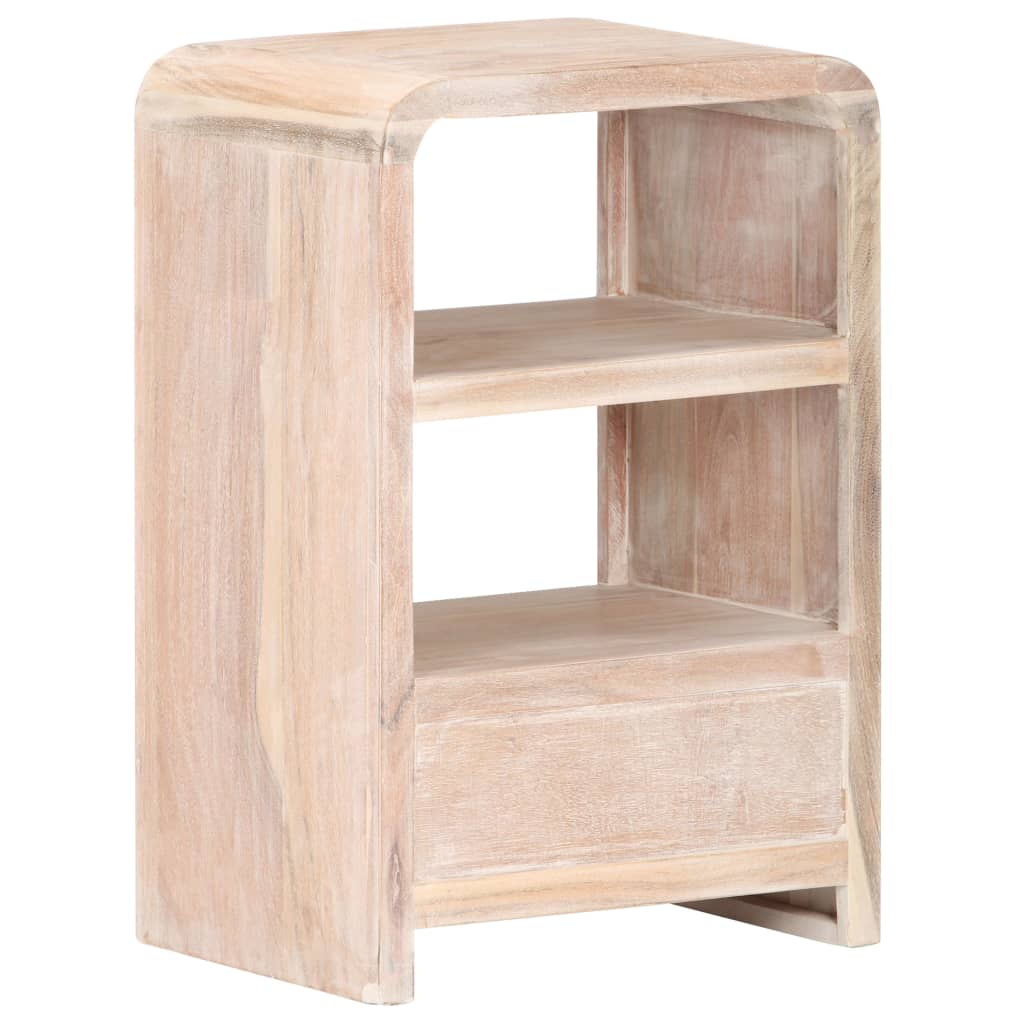 Bedside Table 40X30X60 Cm Solid Acacia Wood