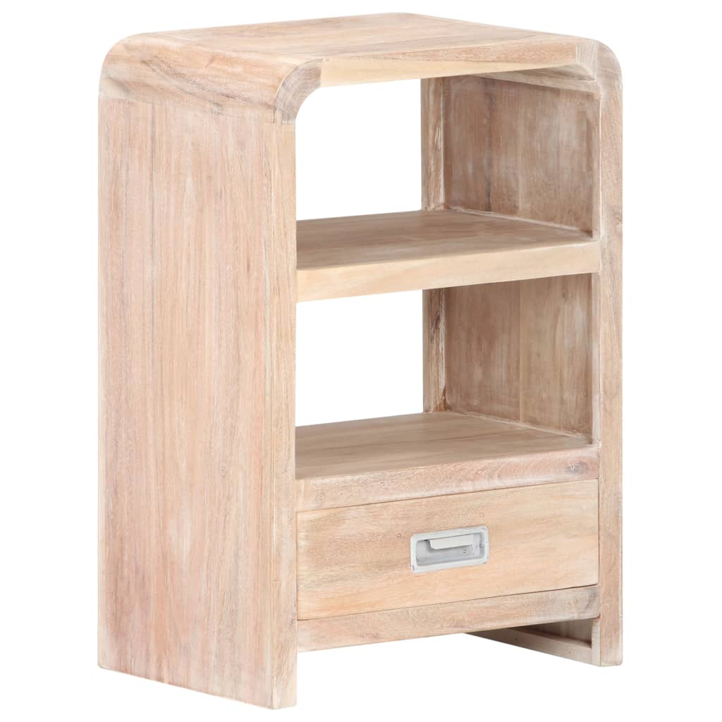 Bedside Table 40X30X60 Cm Solid Acacia Wood