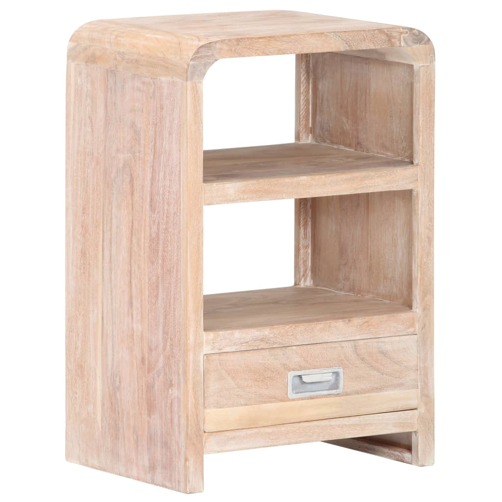 Bedside Table 40X30X60 Cm Solid Acacia Wood