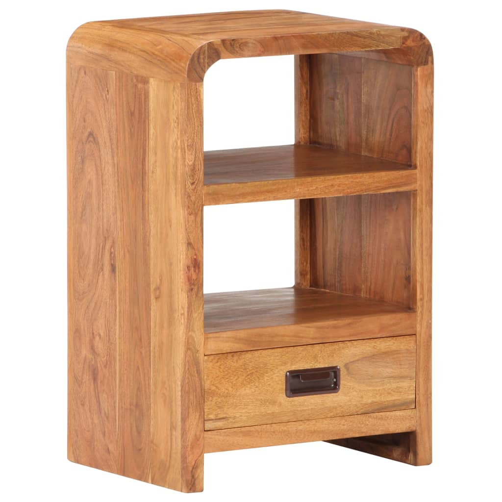 Bedside Table 40X30X60 Cm Solid Acacia Wood