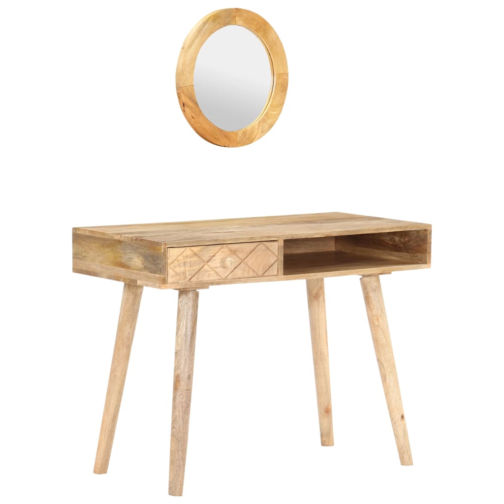 Dressing Table 100X50X76 Cm Solid Mango Wood