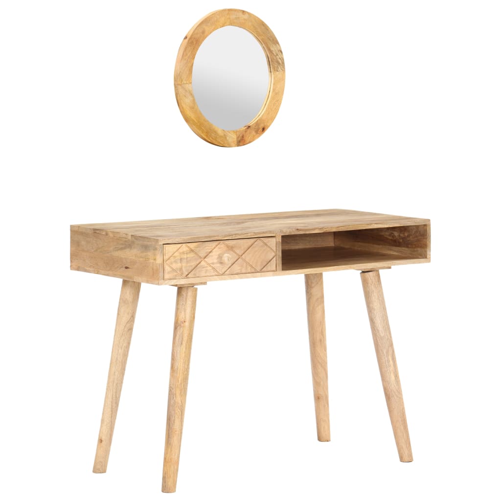 Dressing Table 100X50X76 Cm Solid Mango Wood
