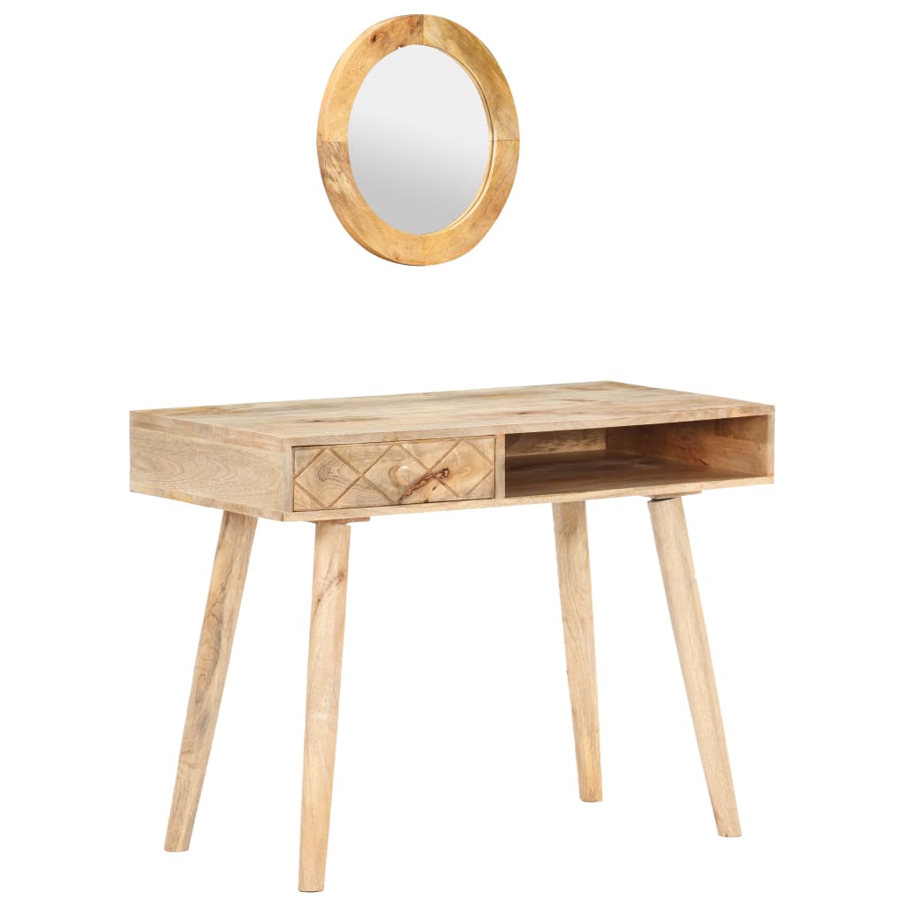 Dressing Table 100X50X76 Cm Solid Mango Wood