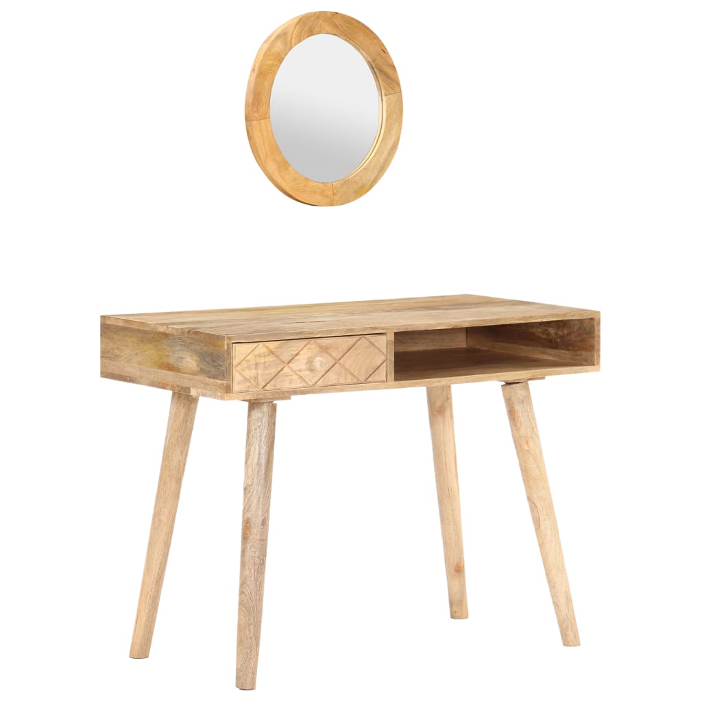 Dressing Table 100X50X76 Cm Solid Mango Wood
