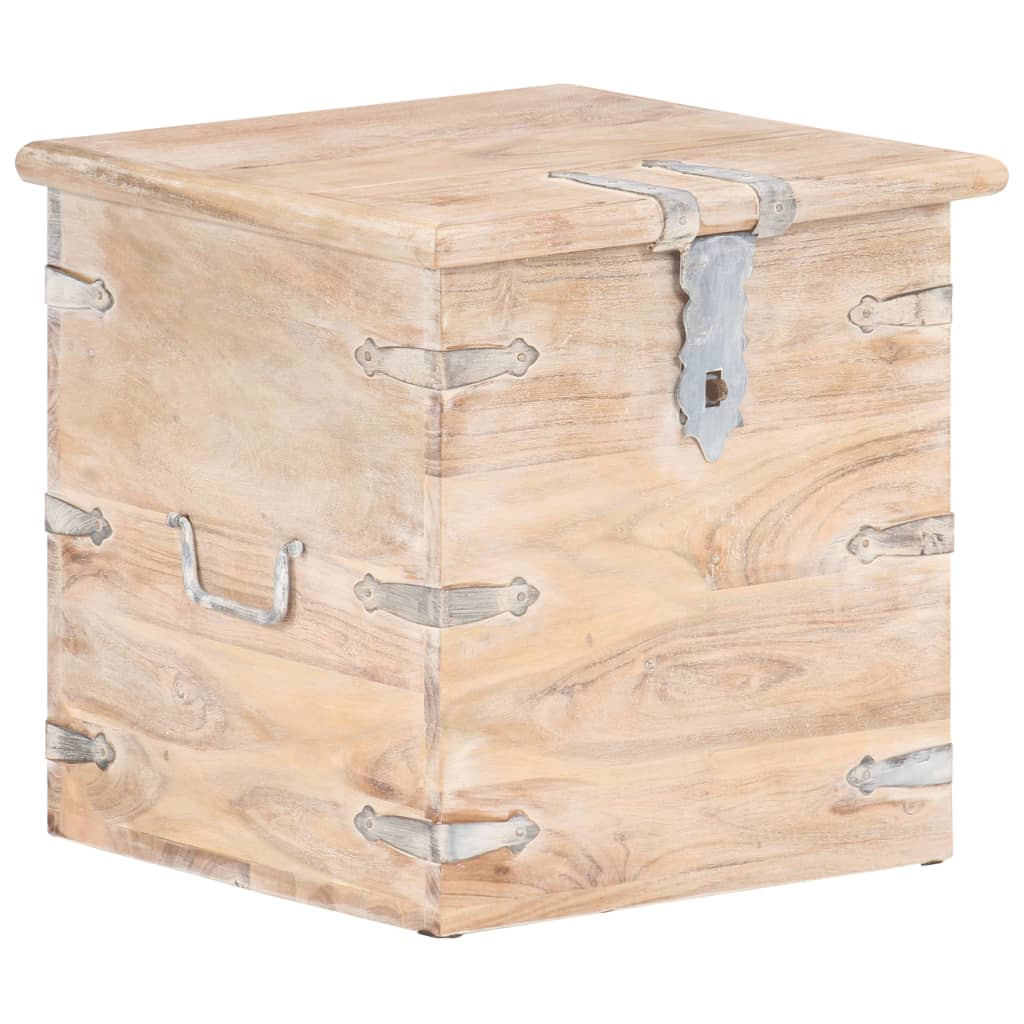 Chest 40X40X40 Cm Solid Acacia Wood