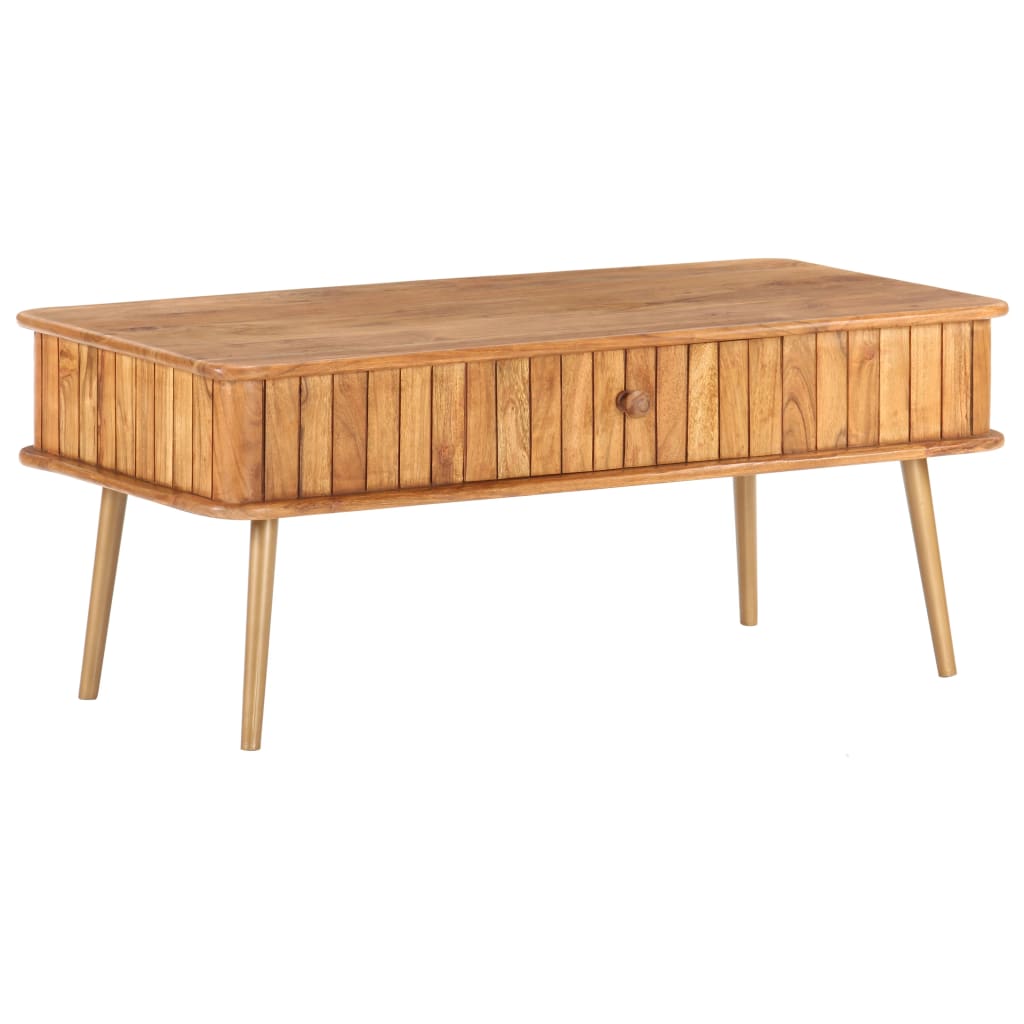 Coffee Table 100X50X40 Cm Solid Acacia Wood