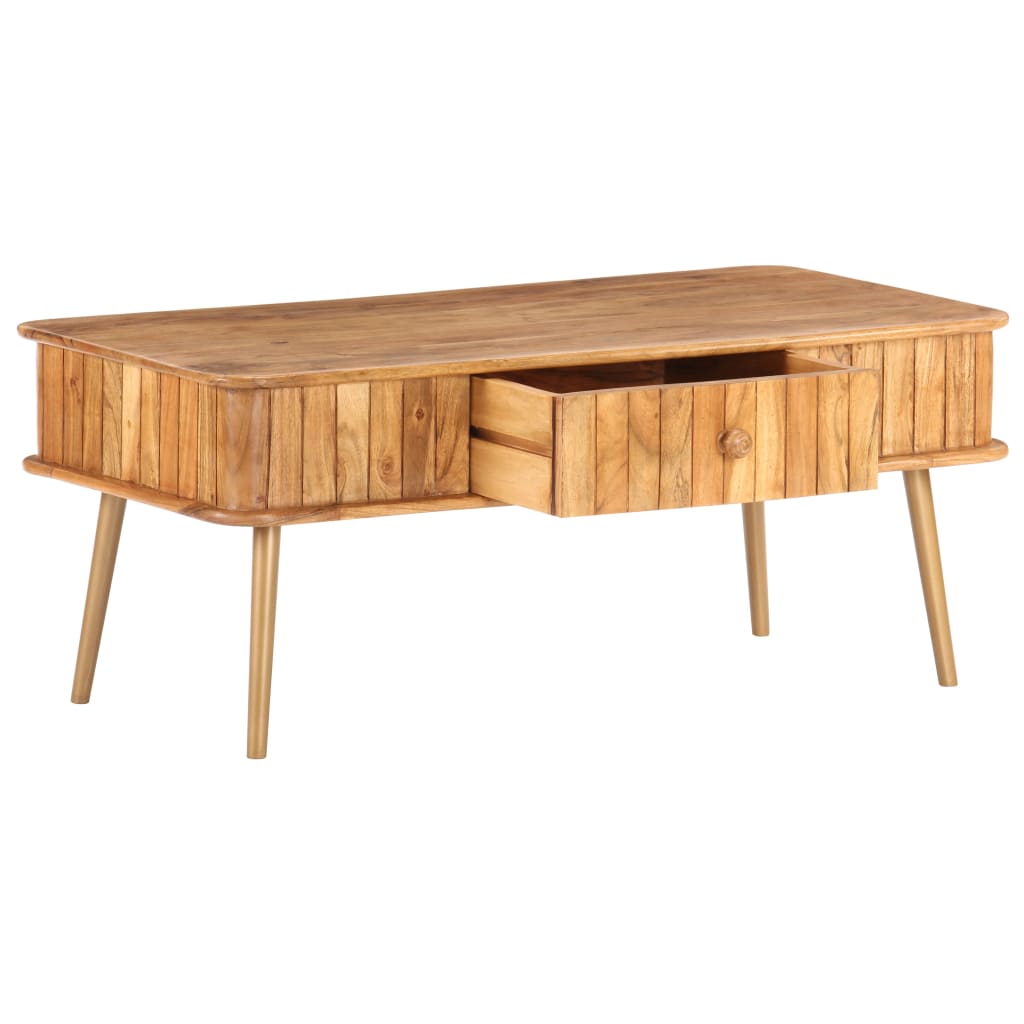 Coffee Table 100X50X40 Cm Solid Acacia Wood