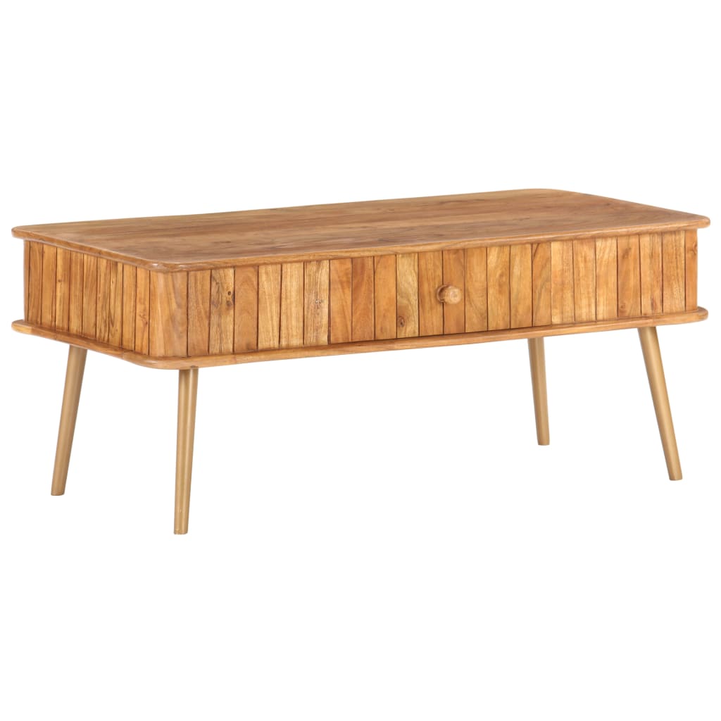 Coffee Table 100X50X40 Cm Solid Acacia Wood