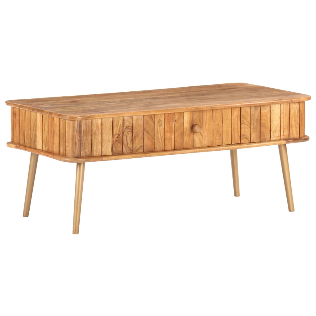 Coffee Table 100X50X40 Cm Solid Acacia Wood