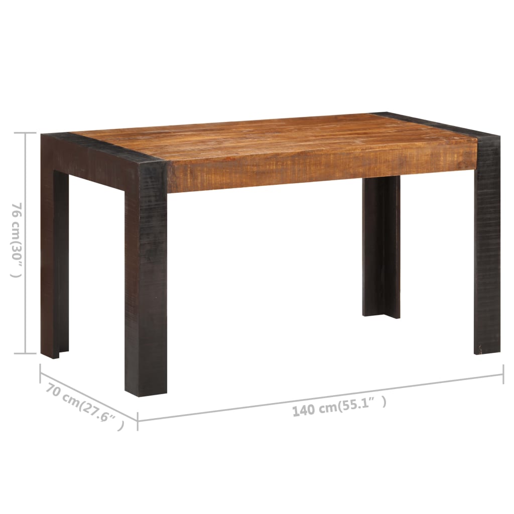 Dining Table Solid Rough Mango Wood