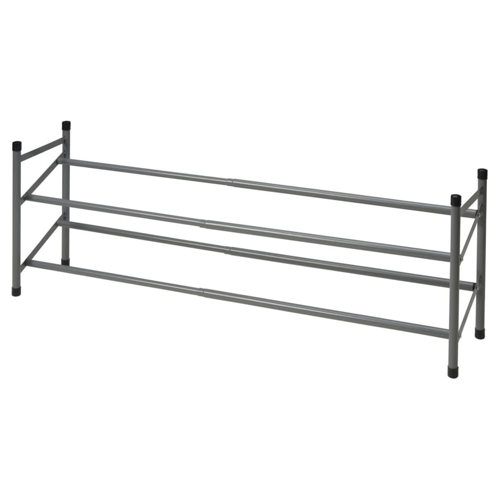 Storage Solutions Shoe Rack With 2 Levels (61.5-115)X23X38 Cm