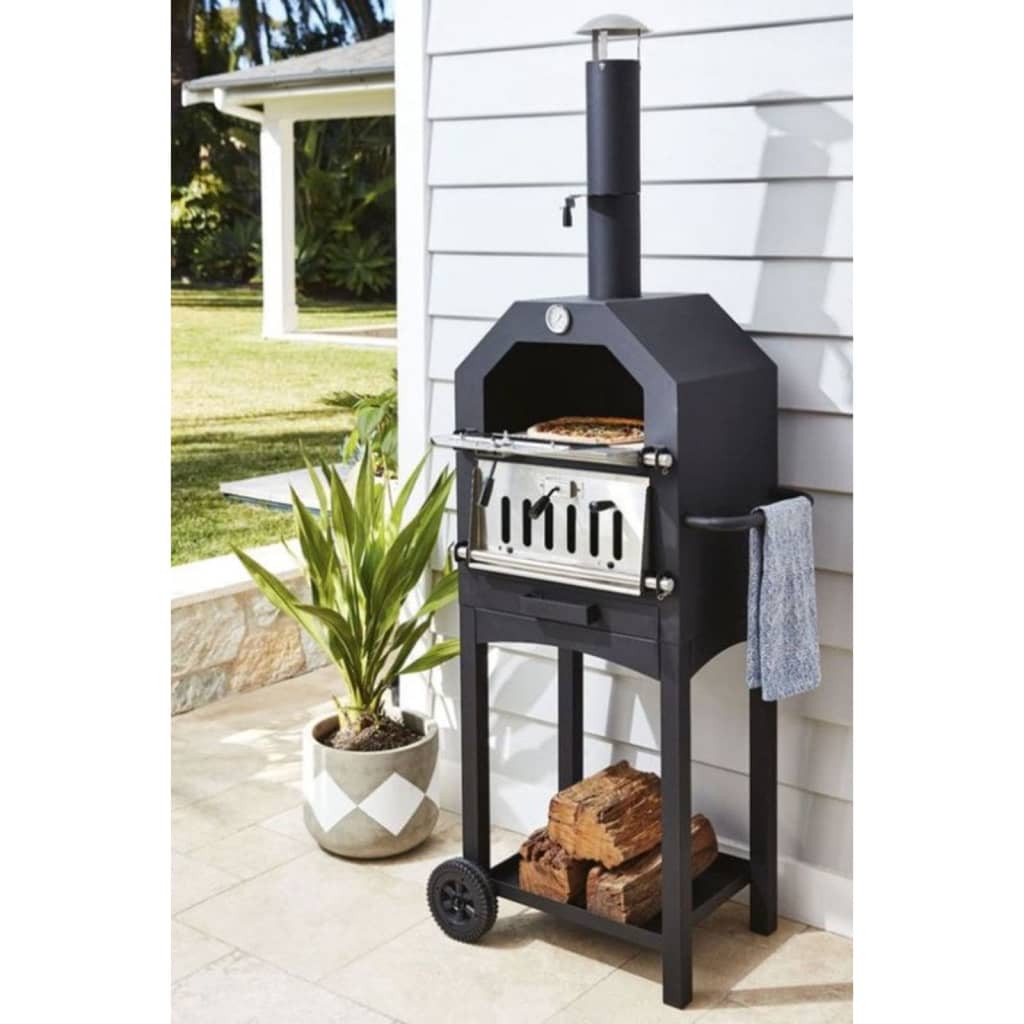 Progarden Bbq Pizza Oven Black