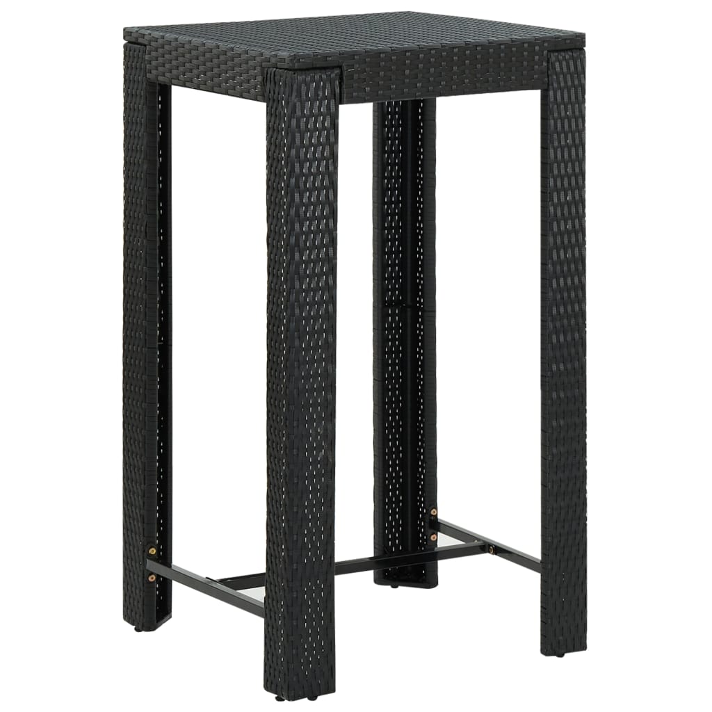Garden Bar Table Poly Rattan