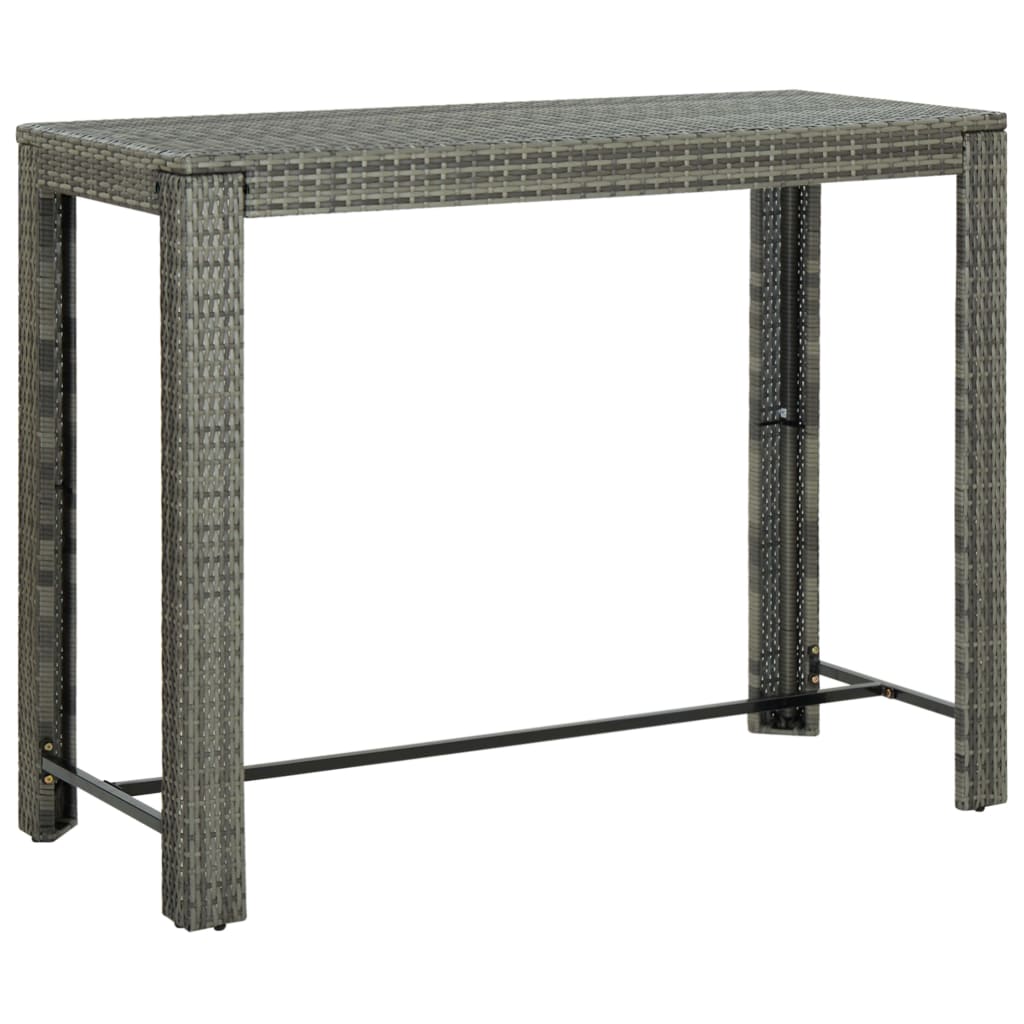 Garden Bar Table Poly Rattan