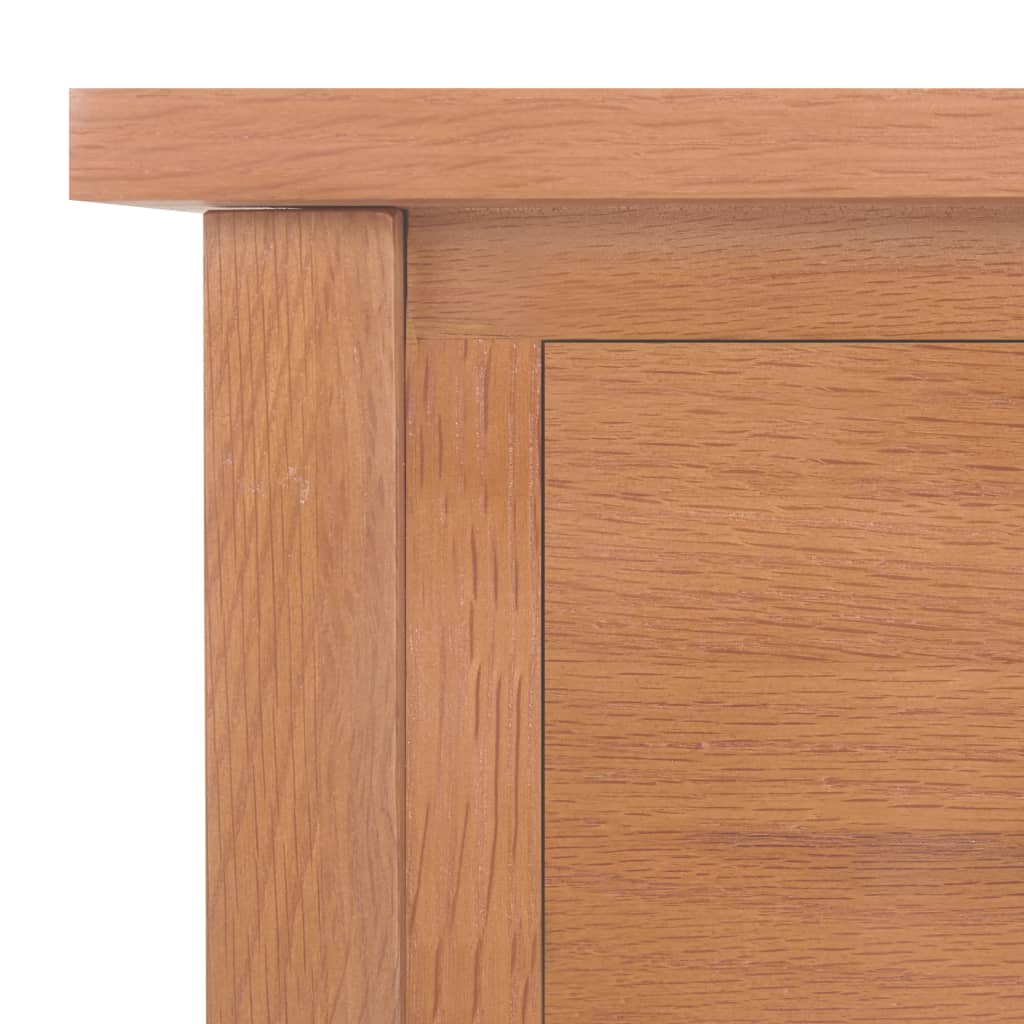 Magazine Table With Drawer 35X27X55 Cm Solid Oak Wood