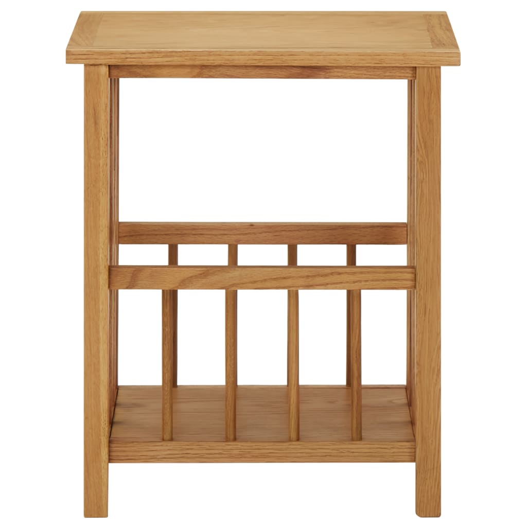 Magazine Table 45X35X55 Cm Solid Oak Wood