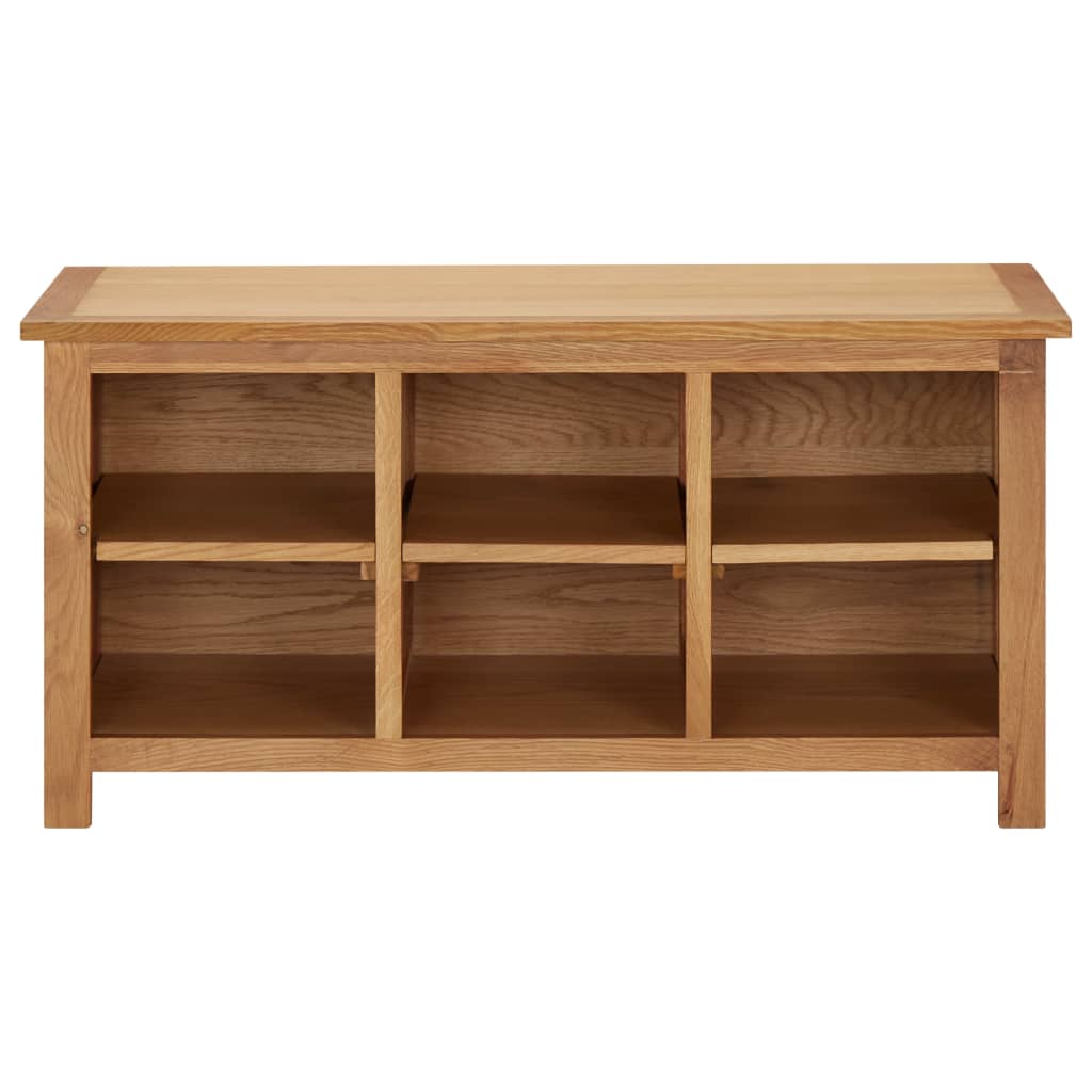 Shoe Rack 90X37X45 Cm Solid Oak Wood