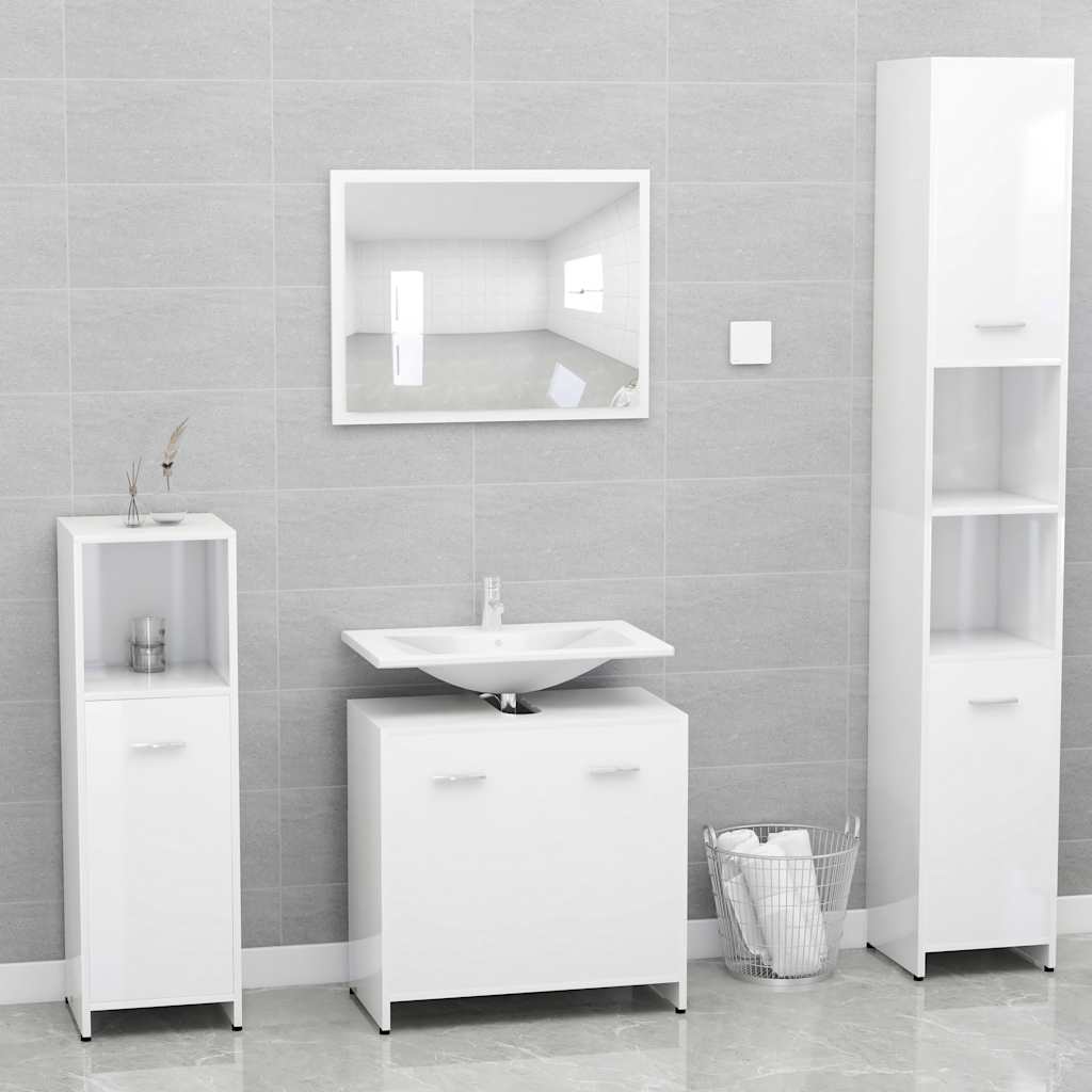 Bathroom Furniture Set Engineered Wood