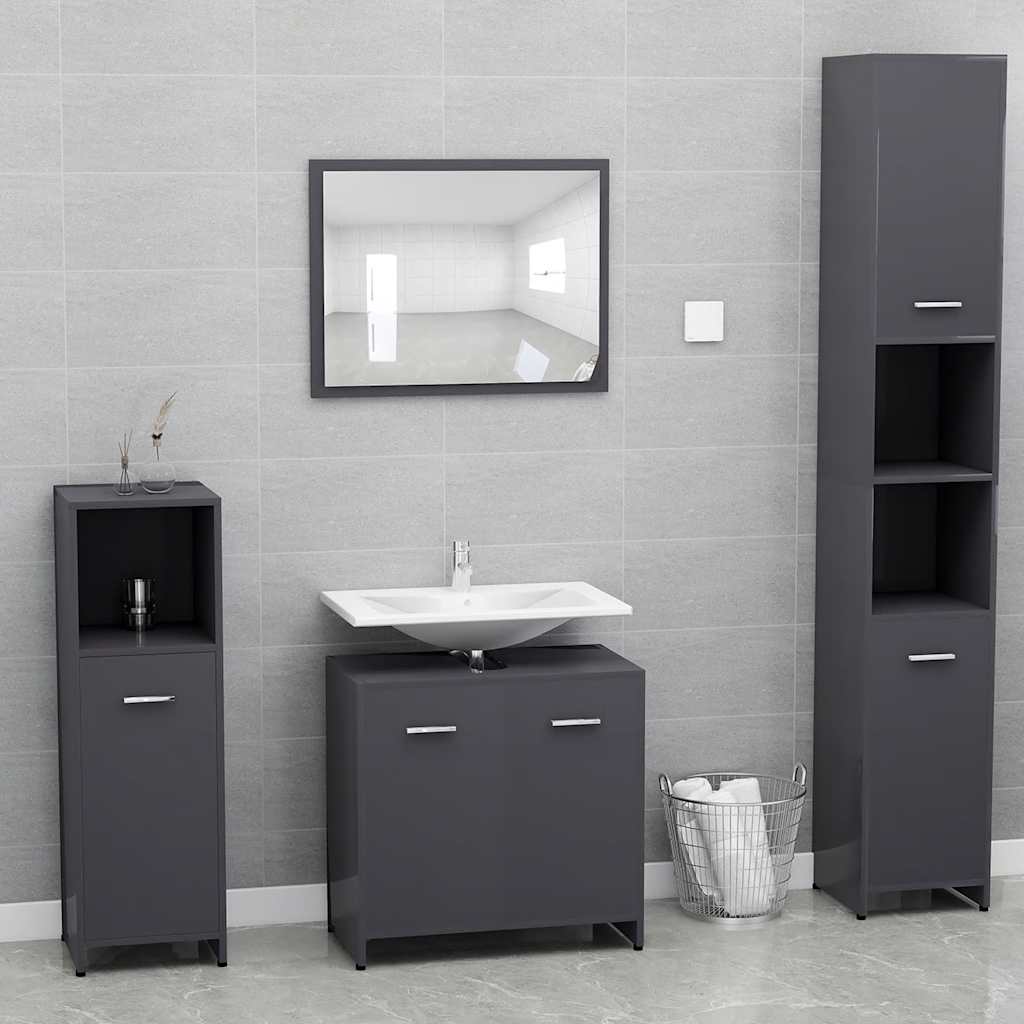 Bathroom Furniture Set Engineered Wood