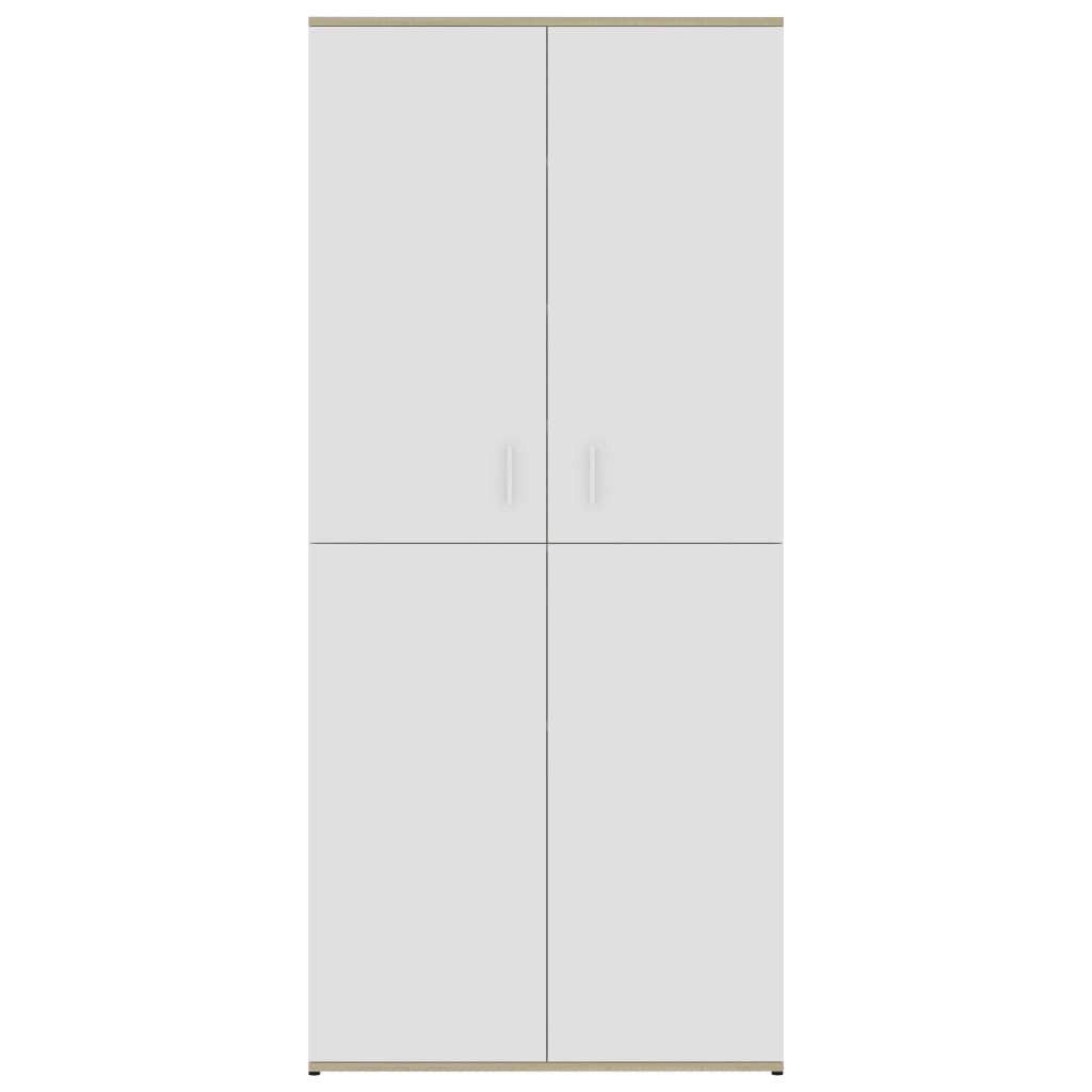 Shoe Cabinet 80X39X178 Cm Engineered Wood