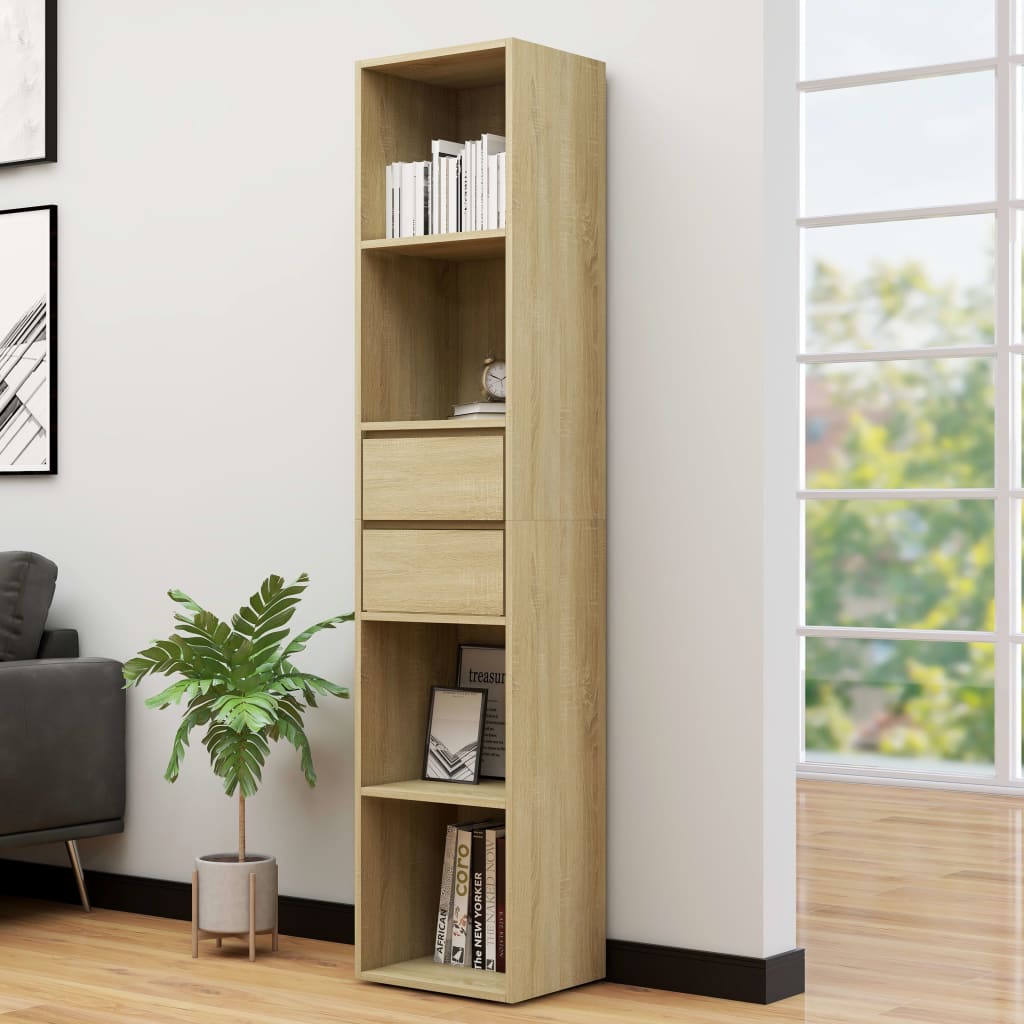 Book Cabinet 36X30X171 Cm Engineered Wood